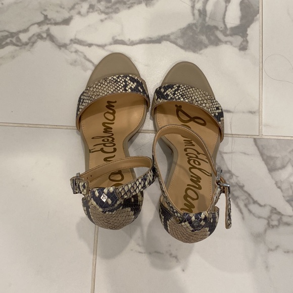 Sam Edelman python block heels - Picture 3 of 9